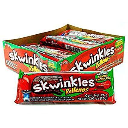 Lucas - Skwinkles Fillers Watermelon Flavored Hot Candy Strips 12 packages