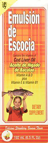 Emulsion de Escocia - Cod Liver Oil, Strawberry/Banana Flavor, 6.5oz