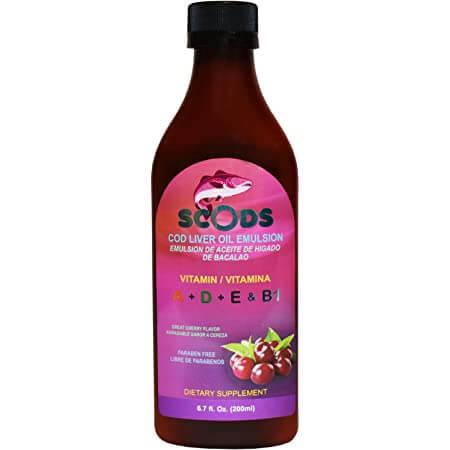 Scods - Cod Liver Oil Emulsion, Cherry Flavor 6.7oz