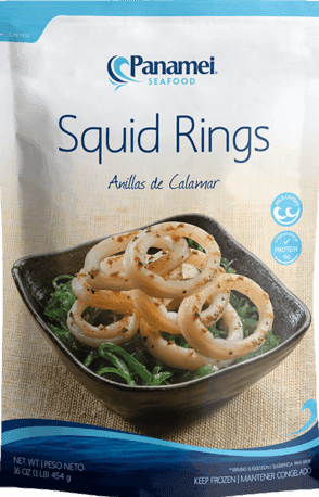 Panamei Seafood - Frozen Squid Rings 1 Lb
