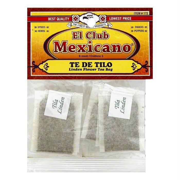 El Club Mexicano - Linden Flower Tea Bag 6 count.