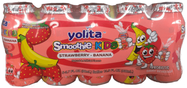 Yolita - Strawberry Banana Smoothie Kids 5ct/2.7 Fl. oz. Bottles