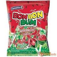 Colombina - Bon Bon Bum Watermelon lollipops 24Ct