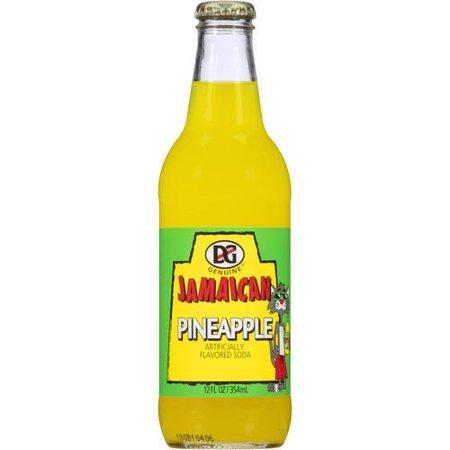 DG - Jamaican Pineapple Soda - 12 fl oz Glass Bottle
