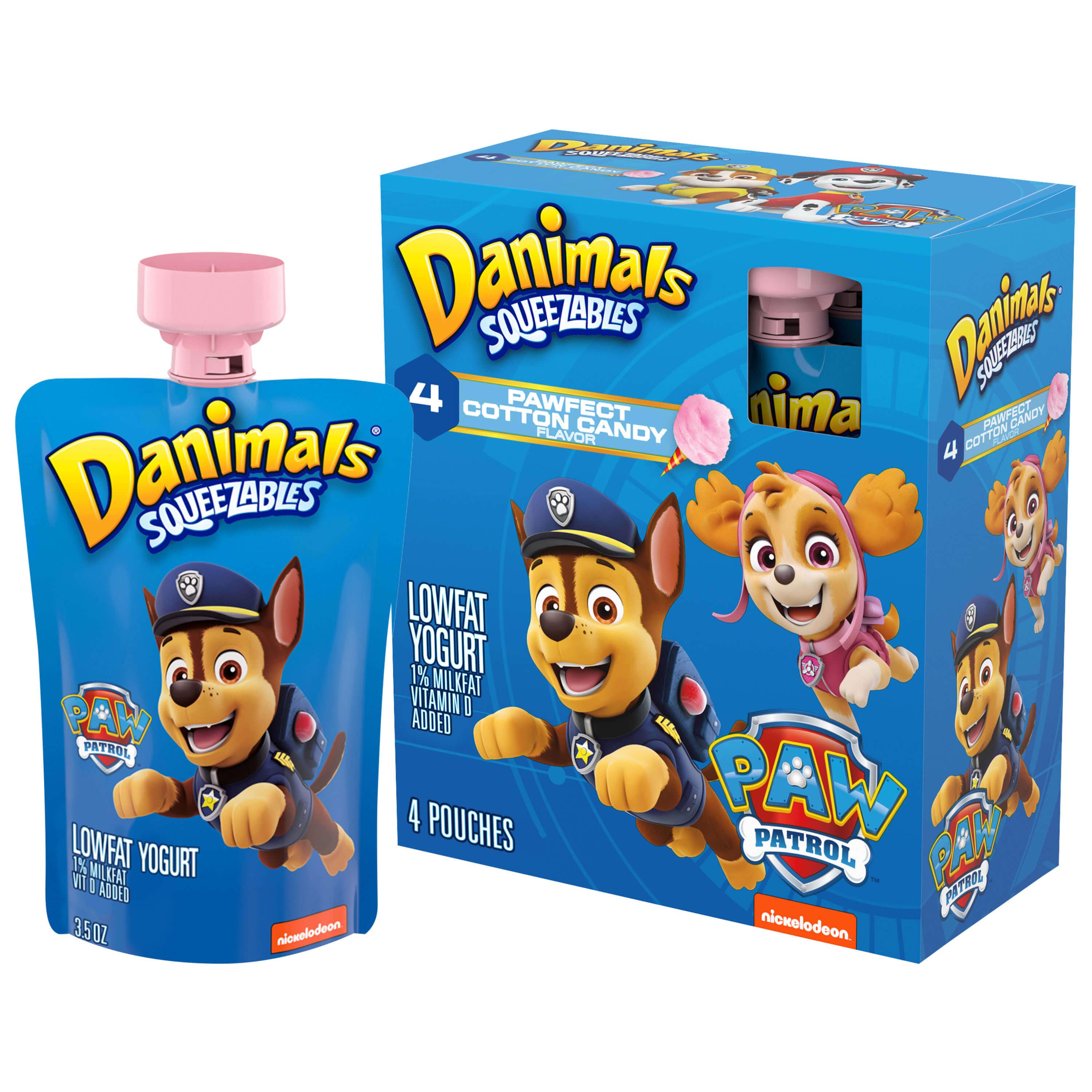Dannon - Danimals Cotton Candy Kids' Yogurt Pouches- 4pk/4oz
