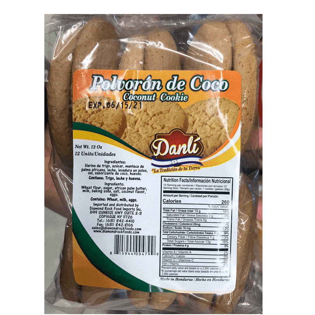 Danlí - Coconut Cookie 12oz, 12ct