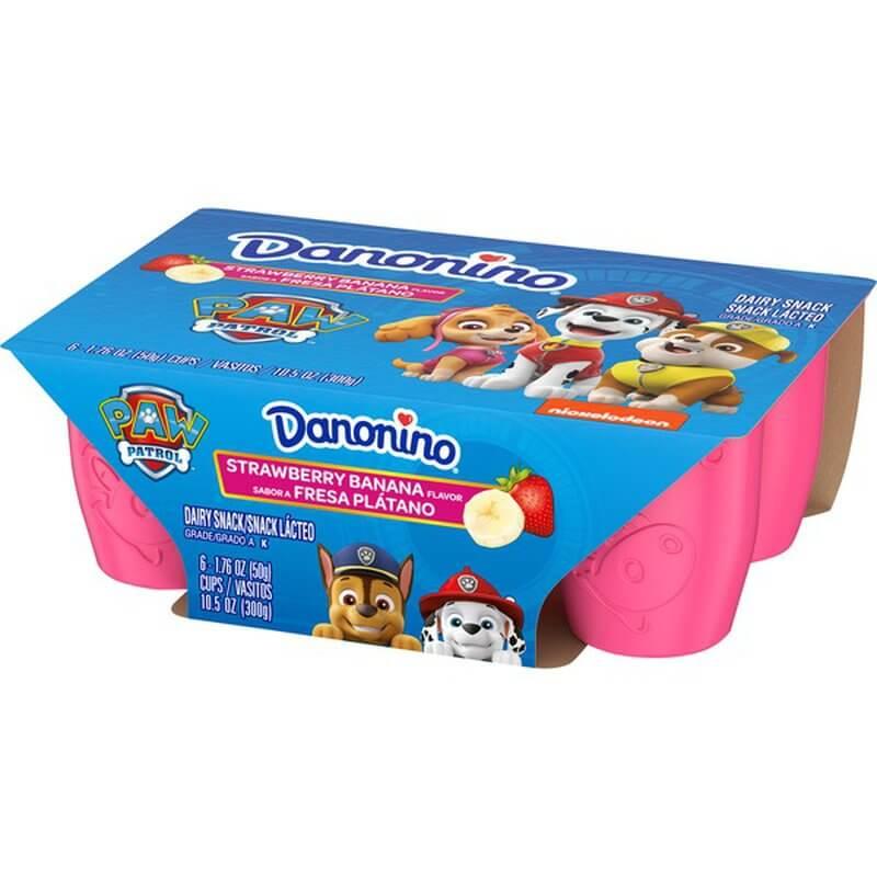 Danonino - Strawberry banana Dairy Snack 6cups