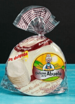Delicias de la Abuela - Frozen extra thin White Arepa 33.5oz 10ct