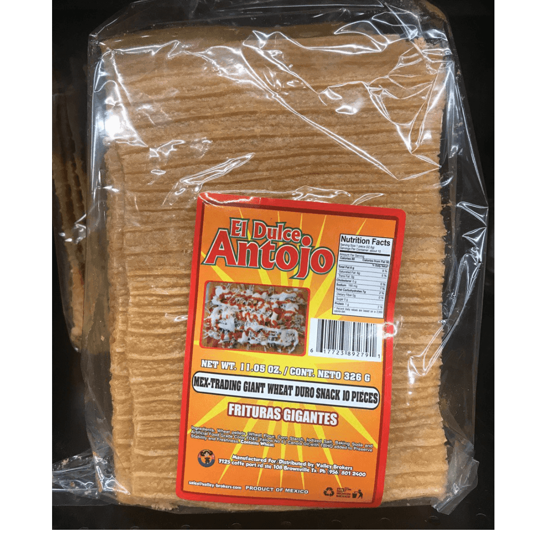 El Dulce Antojo - Mexican trading Giant Wheat Duro Snacks 11.05oz