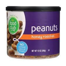 Food Club - Peanuts Honey Roasted 12.00 oz