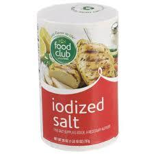 Food Club - iodized Salt 26oz