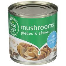 Food Club - Mushrooms Pieces & Steams 4oz