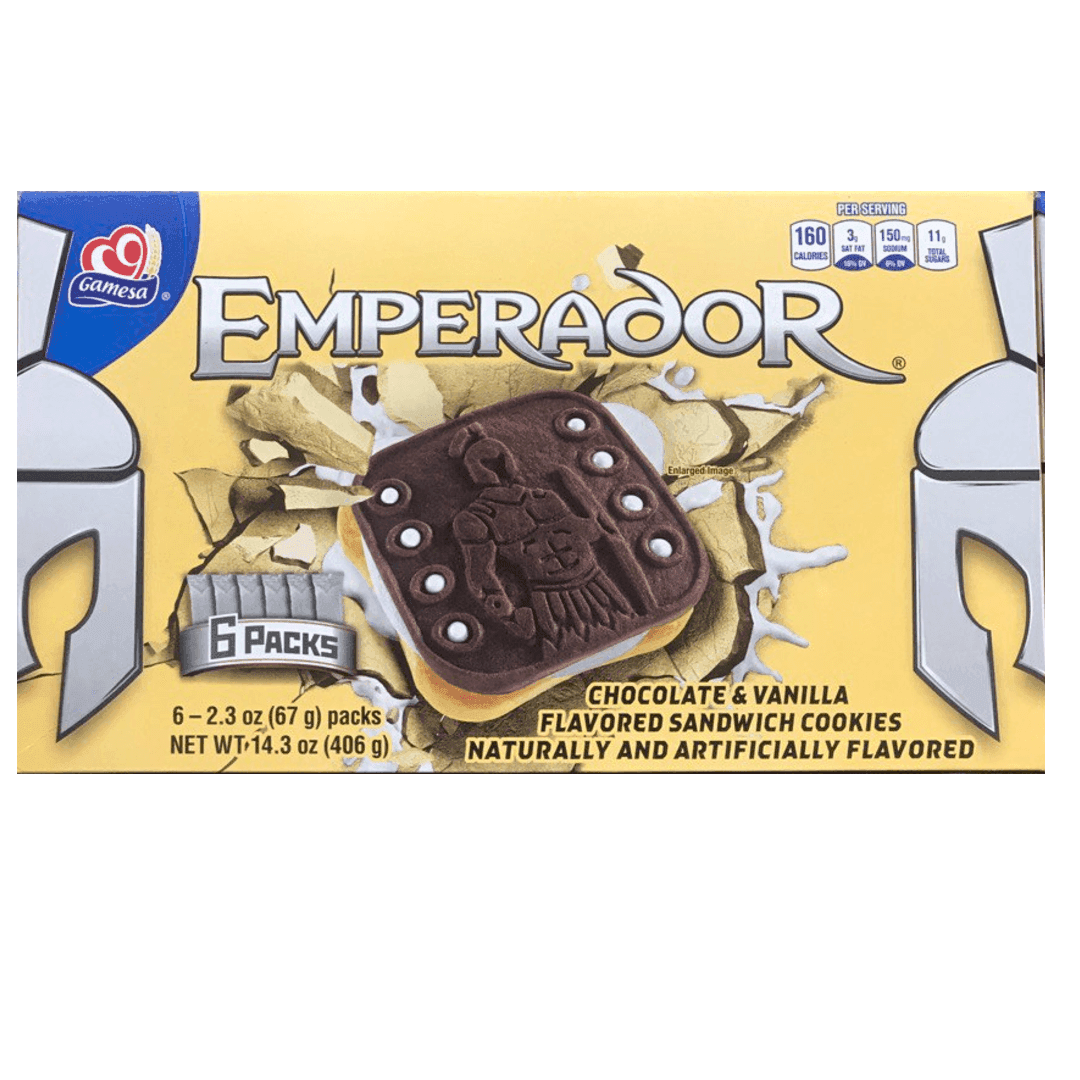 Gamesa - Emperador Chocolate & Vanilla Cookies 6 Pkg, 14.34oz