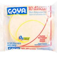 Goya - Frozen Discos White Pastry Dough 20oz, 10Ct