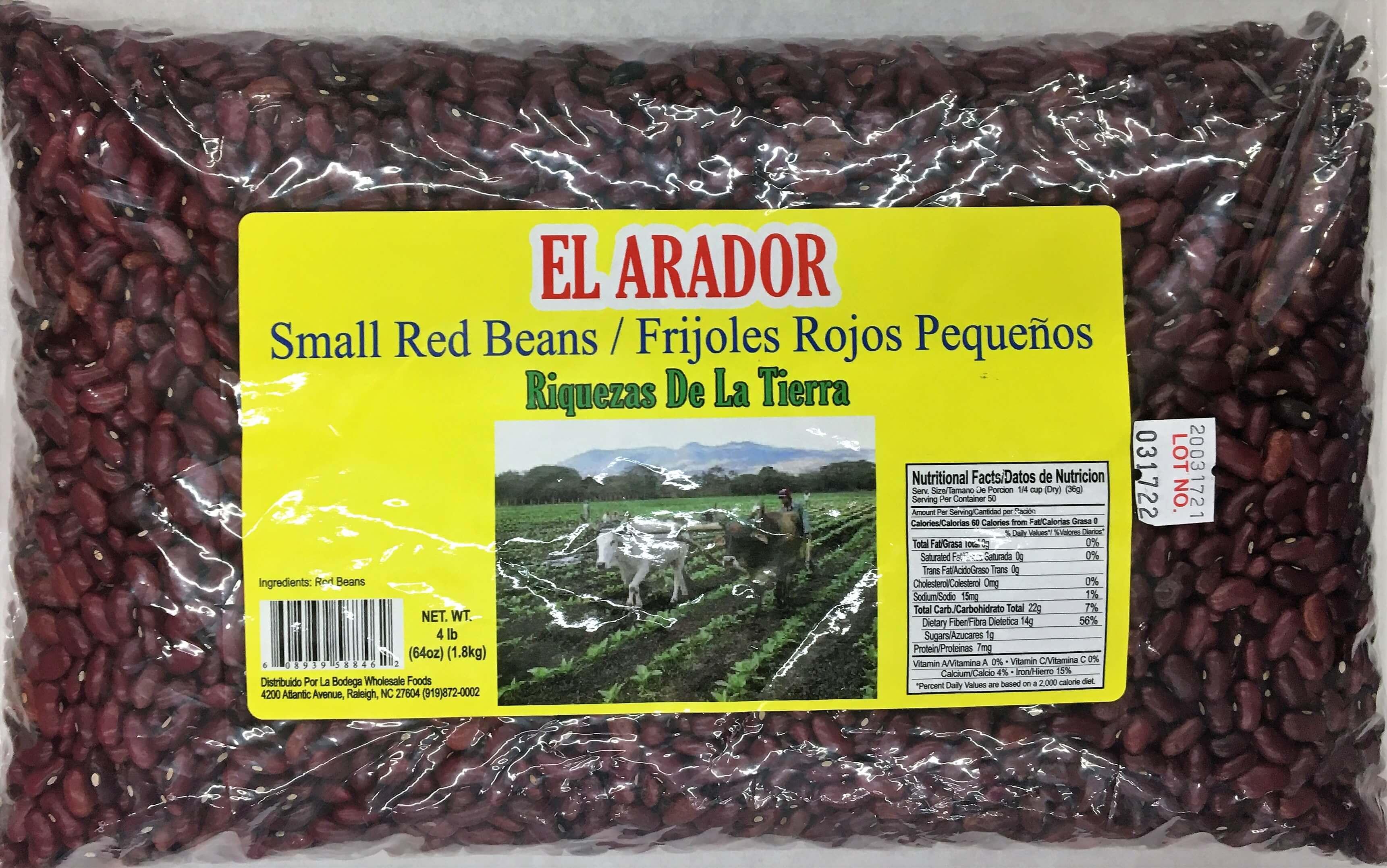 El Arador - Small Red Beans 64oz.