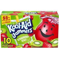 Kool-Aid - Jammers Juice Drink - Strawberry Kiwi - 1 Box 60oz (10 pouches)