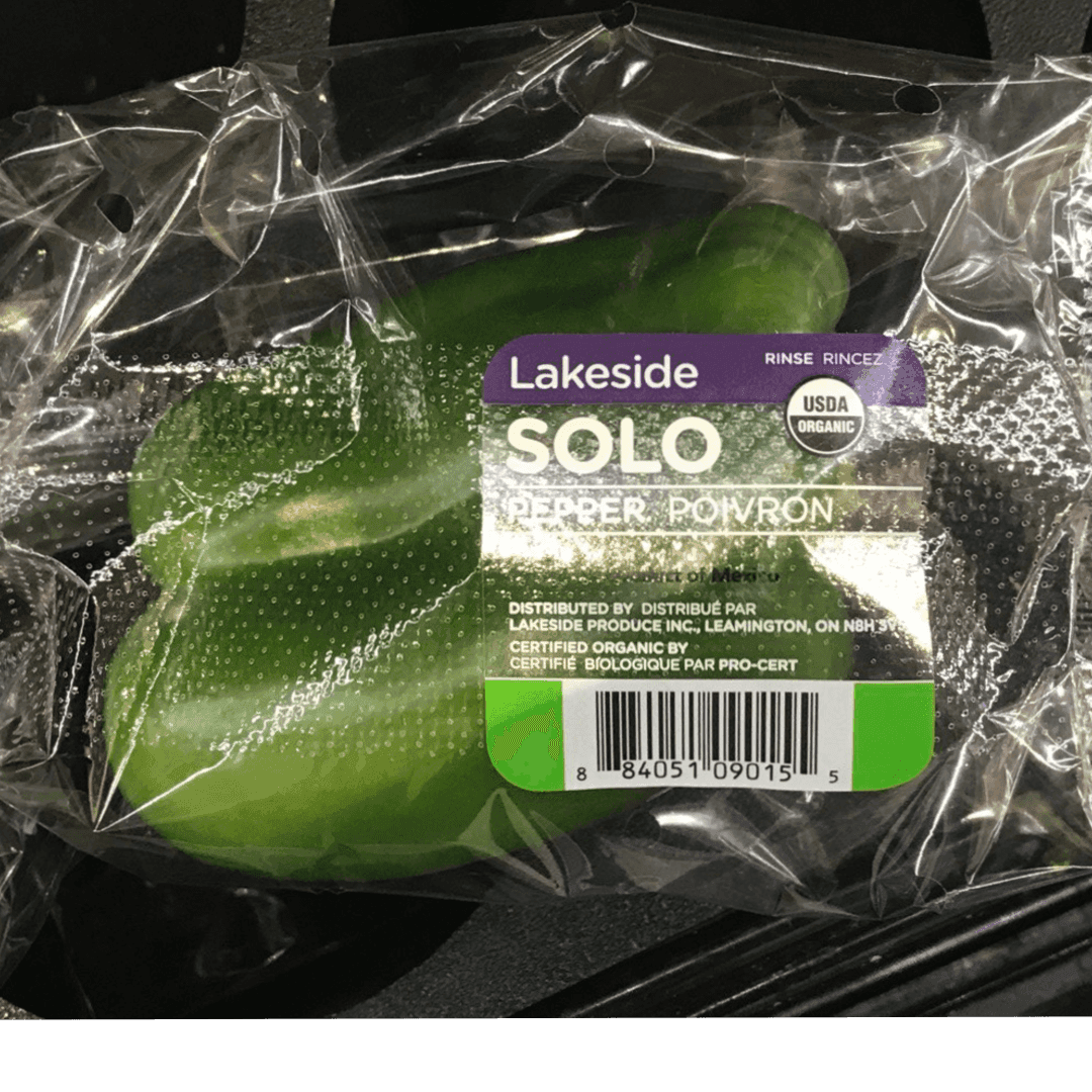 Lakeside - Solo Organic Green Bell Pepper
