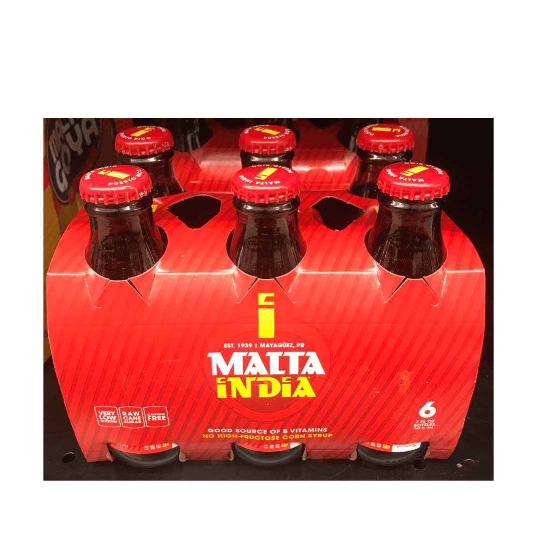 Malta India - Non Alcoholic Puerto Rico's Famous Malt 6Pk, 7oz