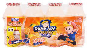 Ricky Joy - Yogurty Drink Orange Flavor 4ct/400ml  Bottle