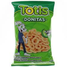 Totis Donitas - Lime & Salt Flavored Wheat Chips 1.76oz
