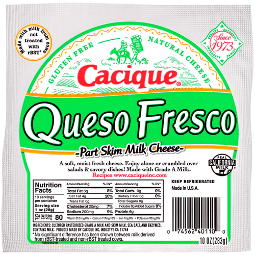 Cacique - Part Skim Milk Cheese 10 oz
