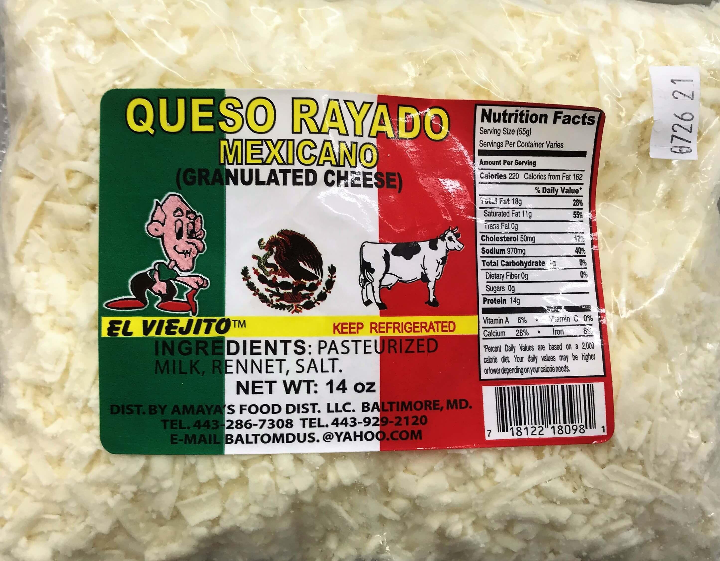 El Viejito - Granulated Cheese 14 oz