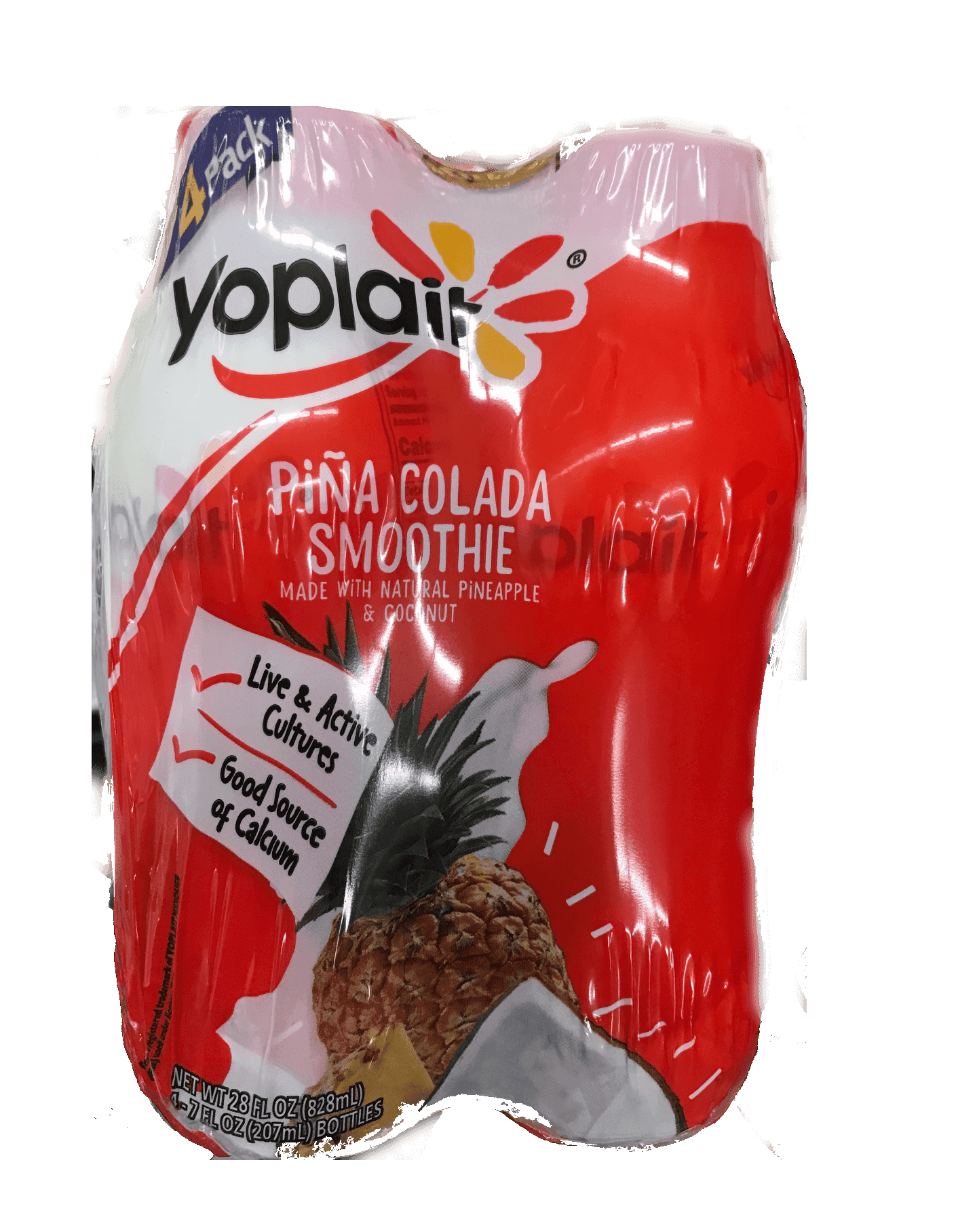 Yoplait - Piña Colada Smoothie 4Pack 7oz Bottles