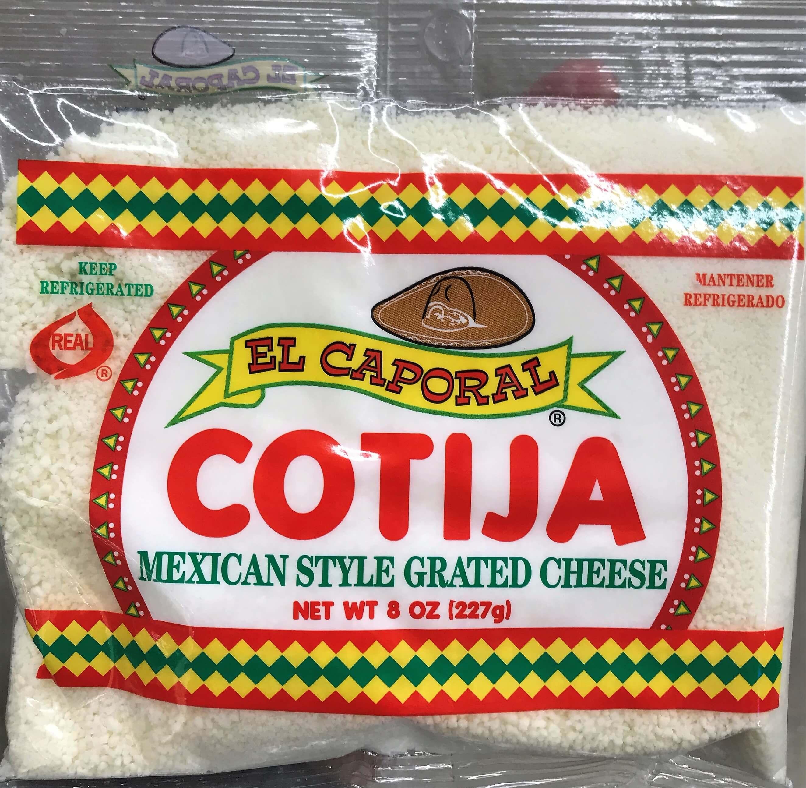 El Caporal - Cotija Mexican Style Grated Cheese 8 oz