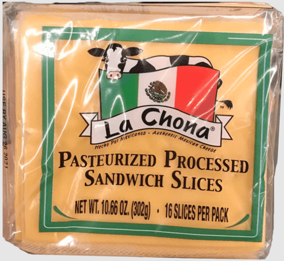 La Chona - Pasteurized Sandwich Cheese 16 Slices  10.66oz