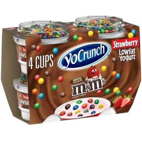 YoCrunch - m&m's Strawberry Blended Yogurt - 4oz, 4Cups