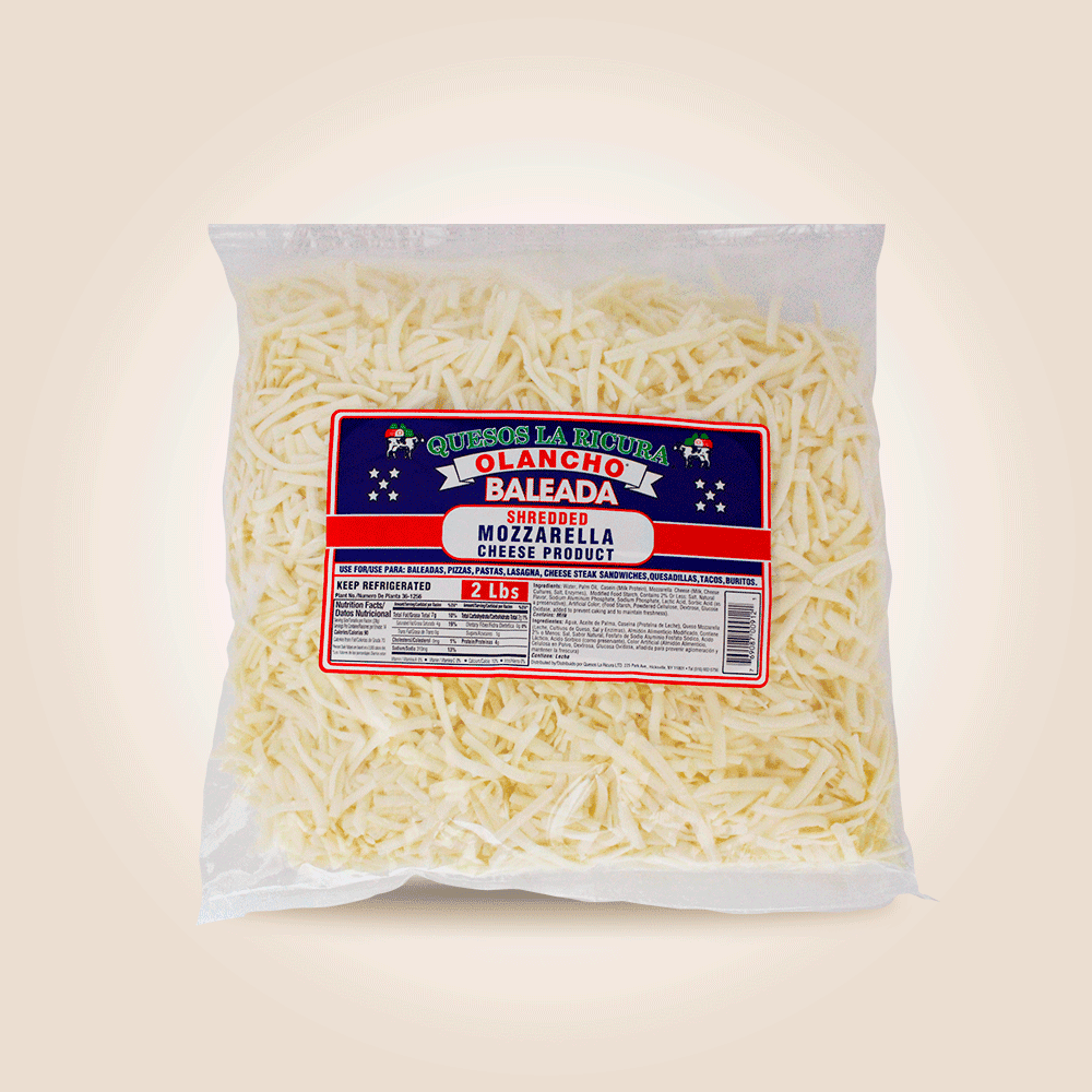 Quesos La Ricura - Shredded Mozzarella Cheese 2 Lb.