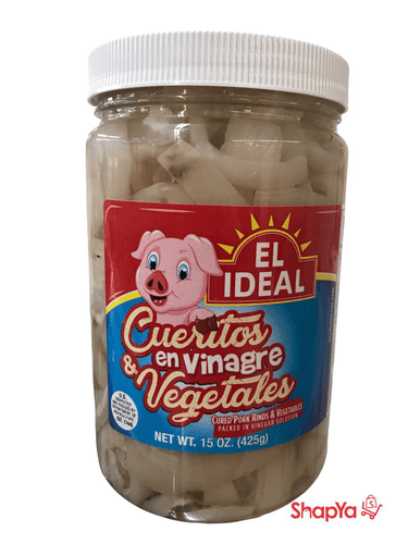El Ideal - Cured Pork Rinds & Vegetables in Vinegar 15oz