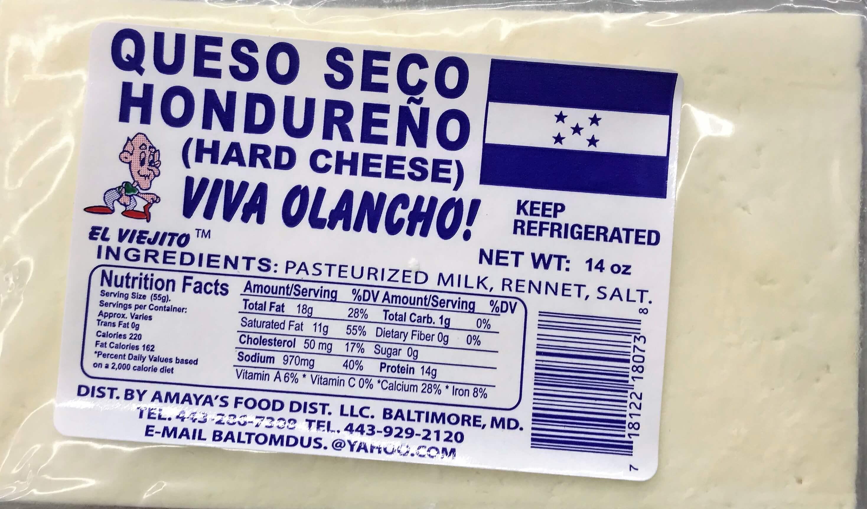 El Viejito - Hard Cheese Honduran 14 oz