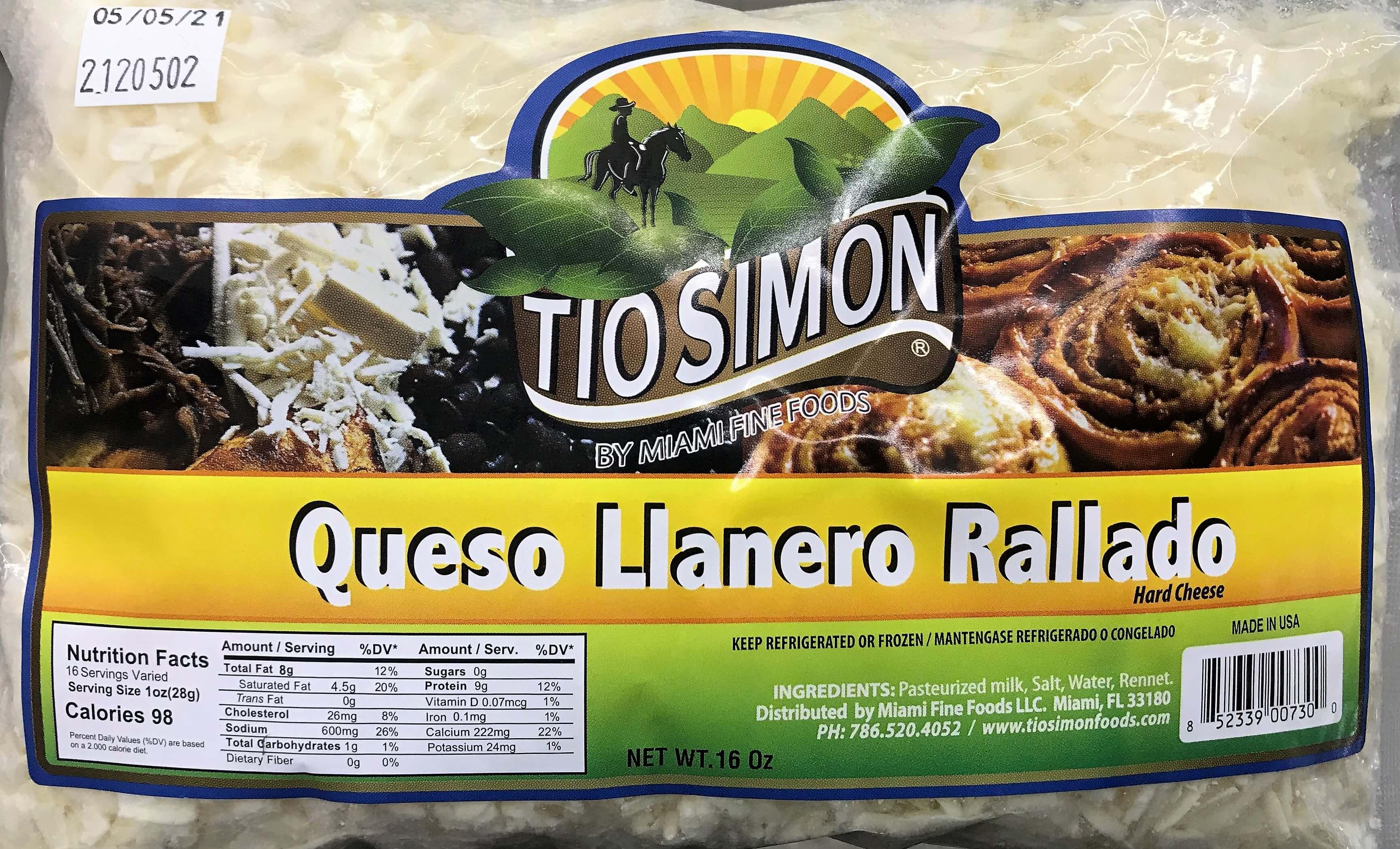 Tio Simon - Hard Cheese Shredded 16 oz