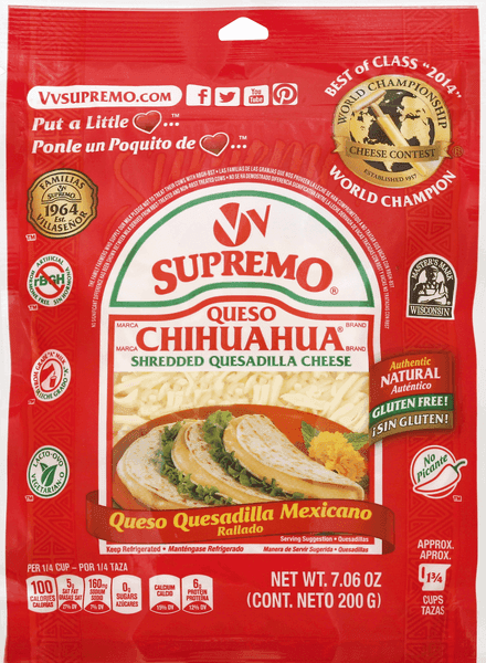 Supremo - Shredded Chihuahua Cheese 7.06 oz